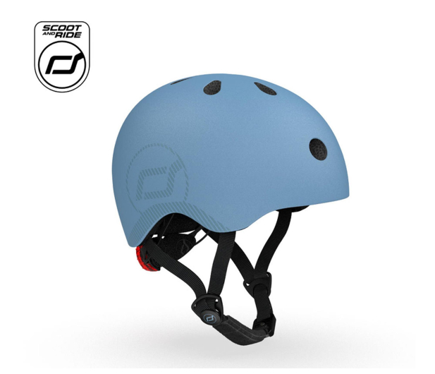 Scoot & Ride Kask ochronny M-L dla starszych dzieci i nastolatków Steel - 1471324 - zdjęcie